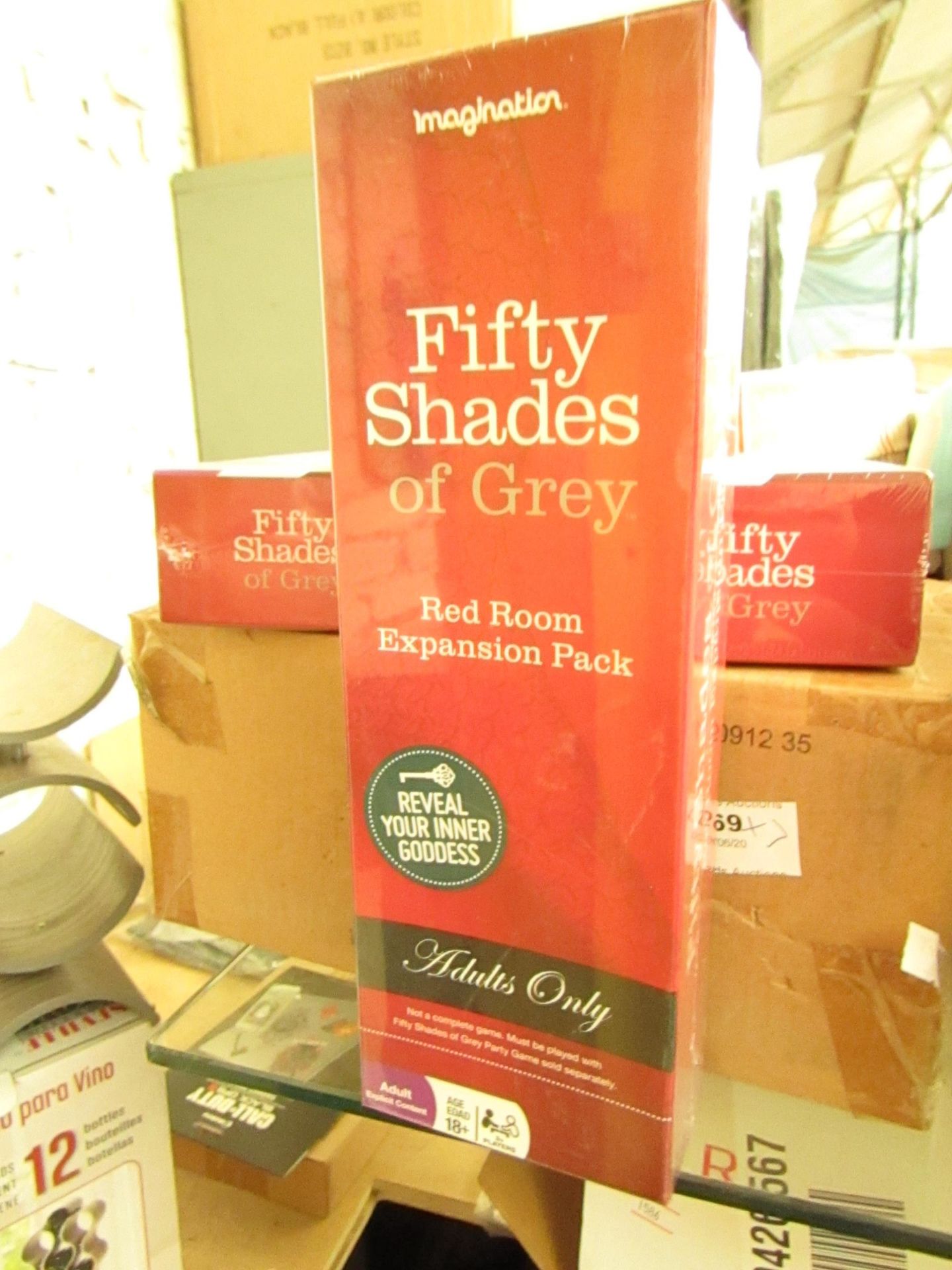 7 x Fifty Shades of Grey Red Room Expansion Packs. New & packaged