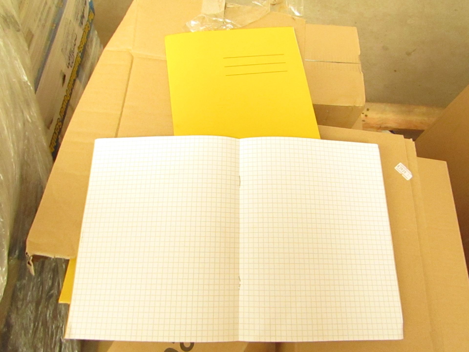 Box of 100 Exercise Books. See Image for Design. Unused & Boxed