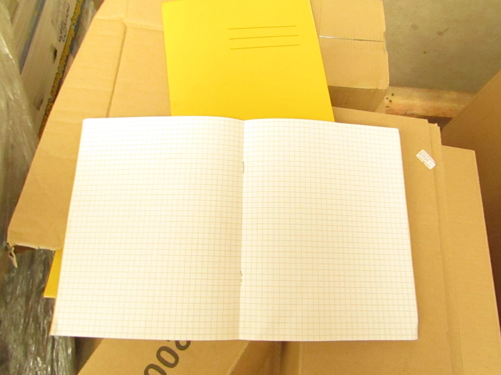 Box of 100 Exercise Books. See Image for Design. Unused & Boxed