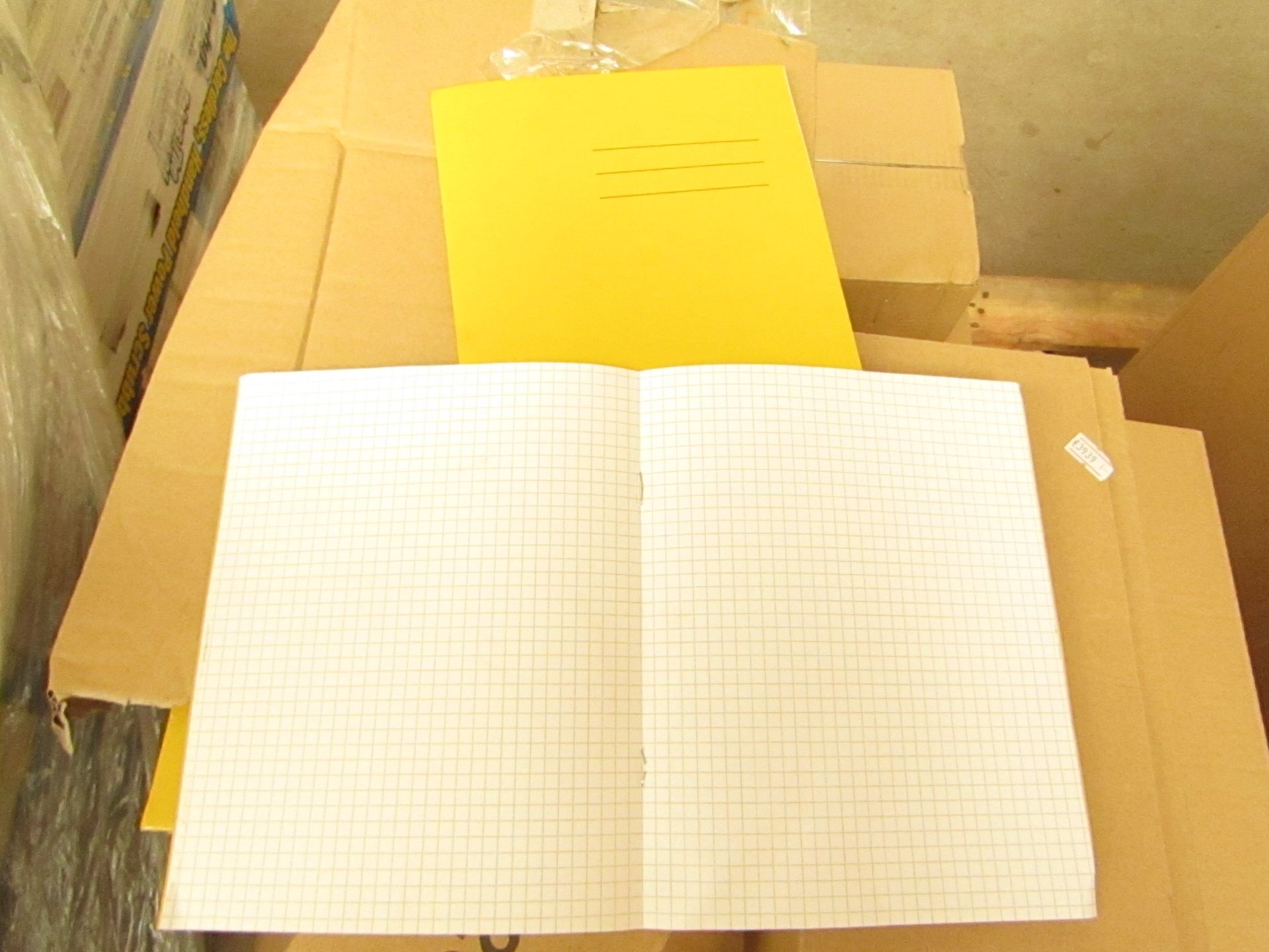 Box of 100 Exercise Books. See Image for Design. Unused & Boxed