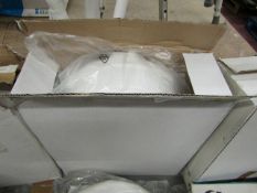 Raised toilet seat, boxed and unchecked for completeness and damage.
