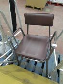 Commode chair with cushion cover, unused but has marks and scuffs from being stocked while being