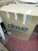 Drive Aluminum Rollator in red, unchecked for completeness and damage, boxed