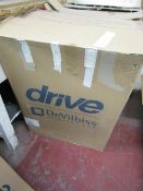 Drive Aluminum Rollator in red, unchecked for completeness and damage, boxed