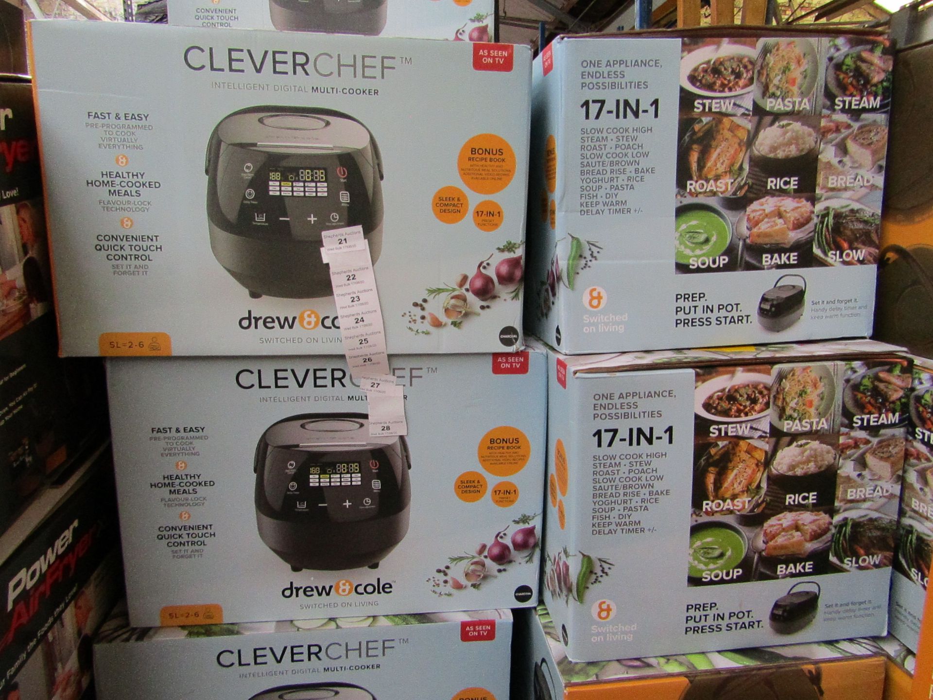 | 4x | DREW&COLE CLEVERCHEF | UNCHECKED AND BOXED | NO ONLINE RE-SALE | SKU 5060541511682 | RRP £