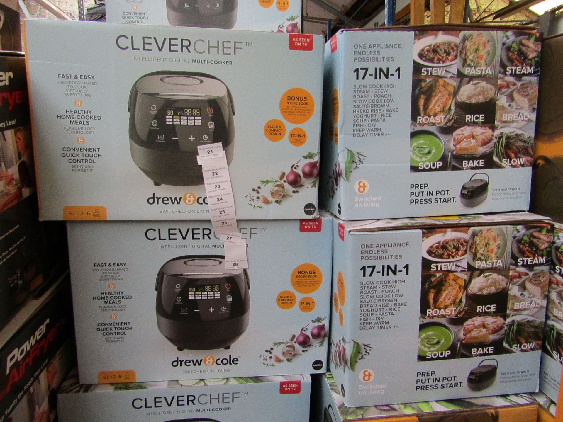 | 4x | DREW&COLE CLEVERCHEF | UNCHECKED AND BOXED | NO ONLINE RE-SALE | SKU 5060541511682 | RRP £