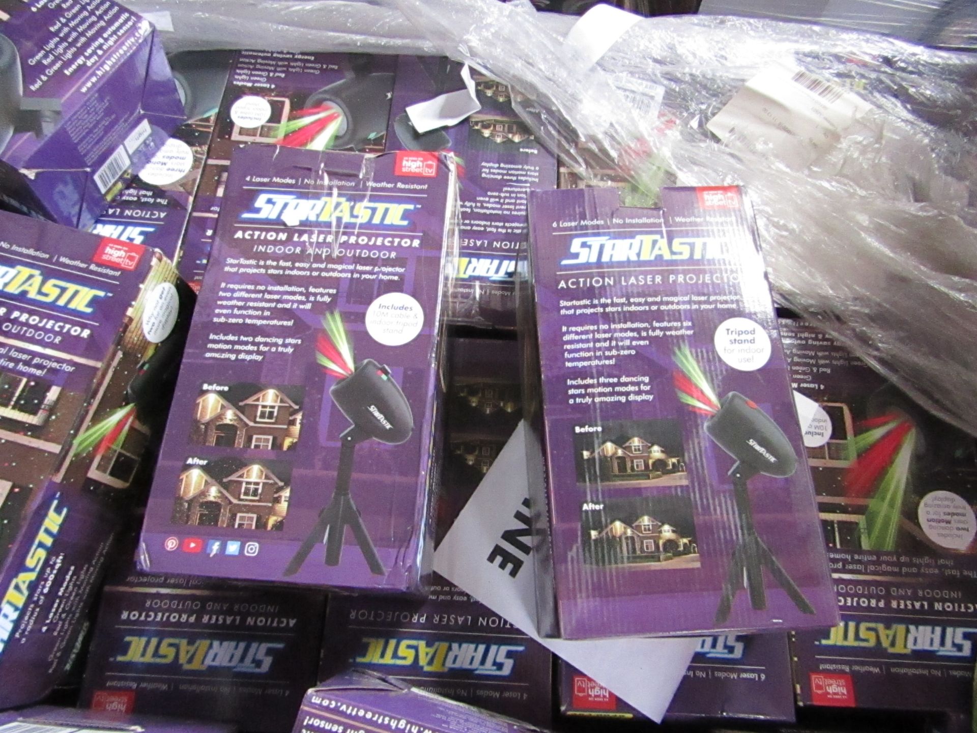 | 5X | STARTASTIC ACTION LASER PROJECTORS | UNCHECKED AND BOXED | NO ONLINE RE-SALE | SKU