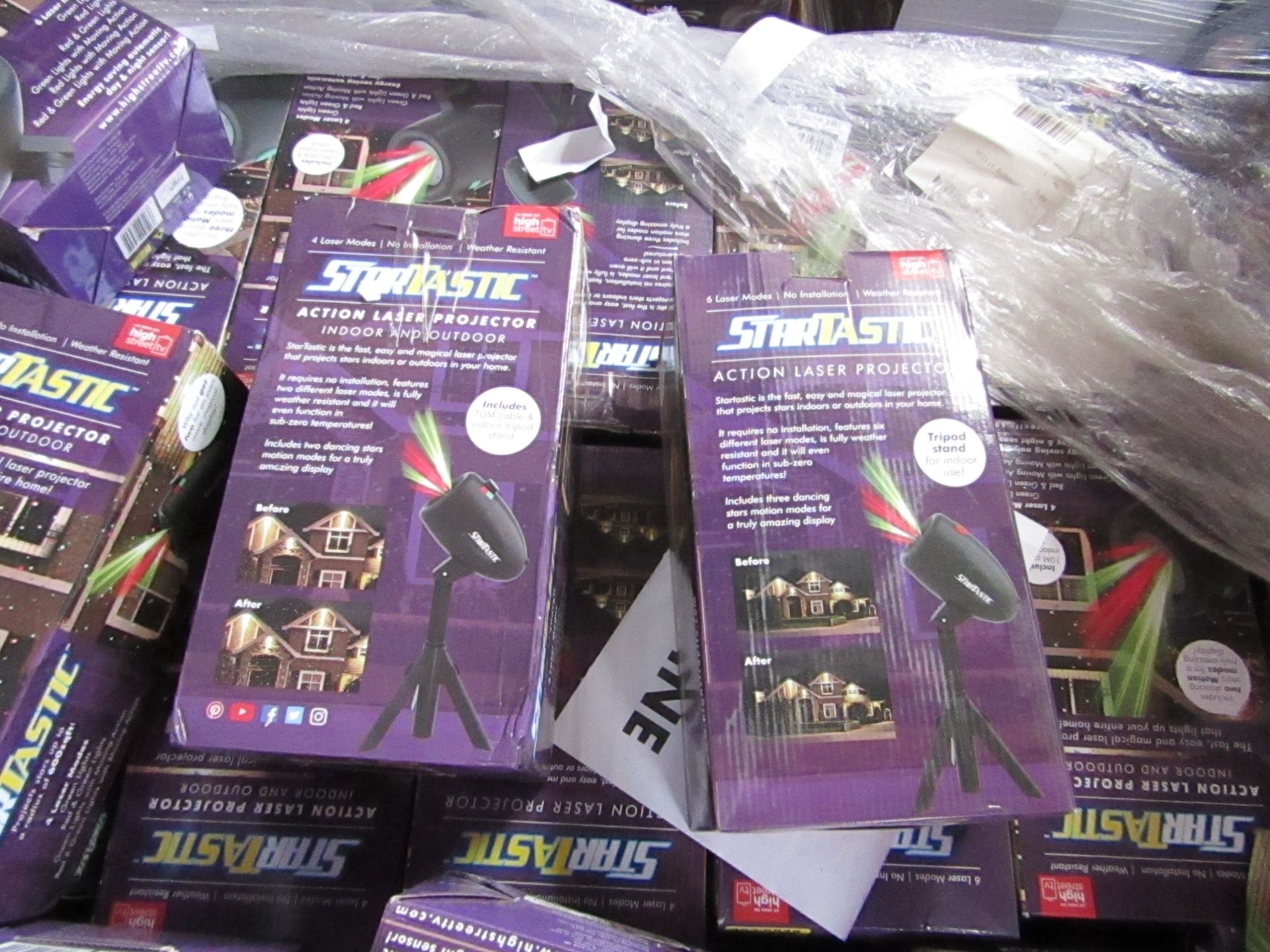 | 5X | STARTASTIC ACTION LASER PROJECTORS | UNCHECKED AND BOXED | NO ONLINE RE-SALE | SKU