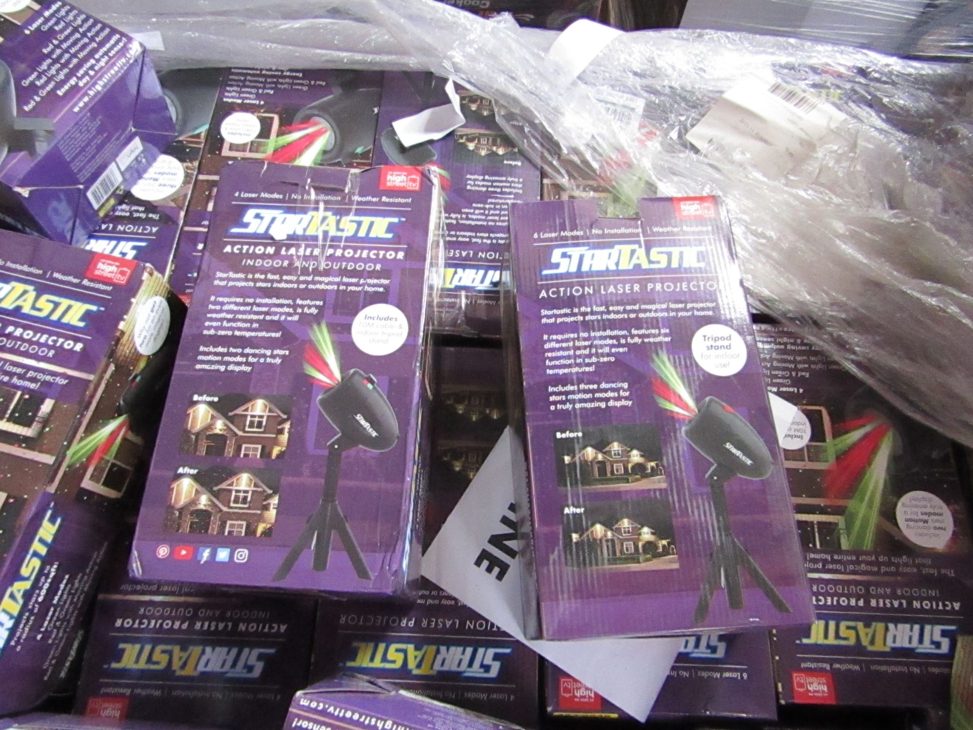 | 5X | STARTASTIC ACTION LASER PROJECTORS | UNCHECKED AND BOXED | NO ONLINE RE-SALE | SKU