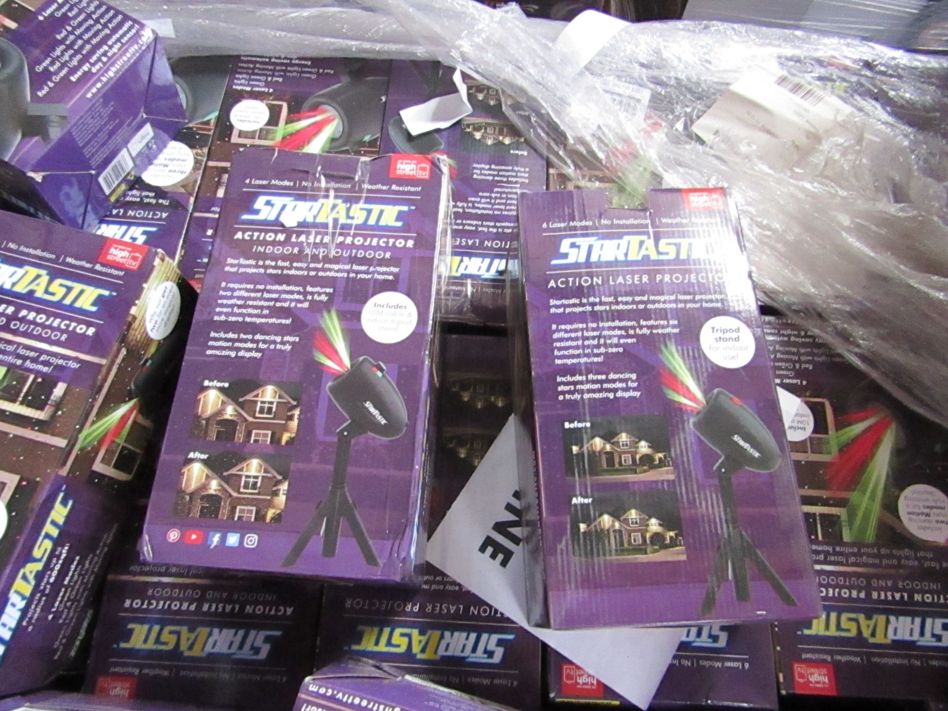 | 5X | STARTASTIC ACTION LASER PROJECTORS | UNCHECKED AND BOXED | NO ONLINE RE-SALE | SKU