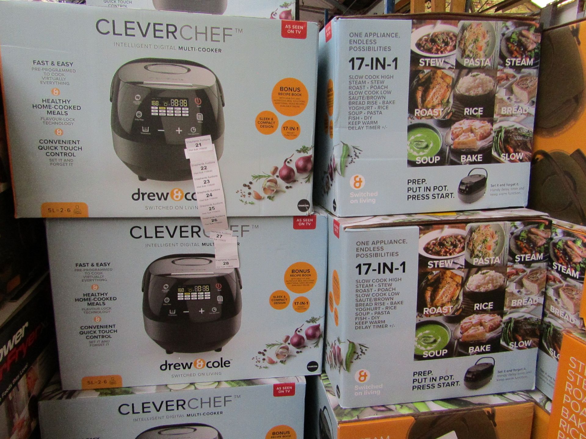 | 4x | DREW&COLE CLEVERCHEF | UNCHECKED AND BOXED | NO ONLINE RE-SALE | SKU 5060541511682 | RRP £