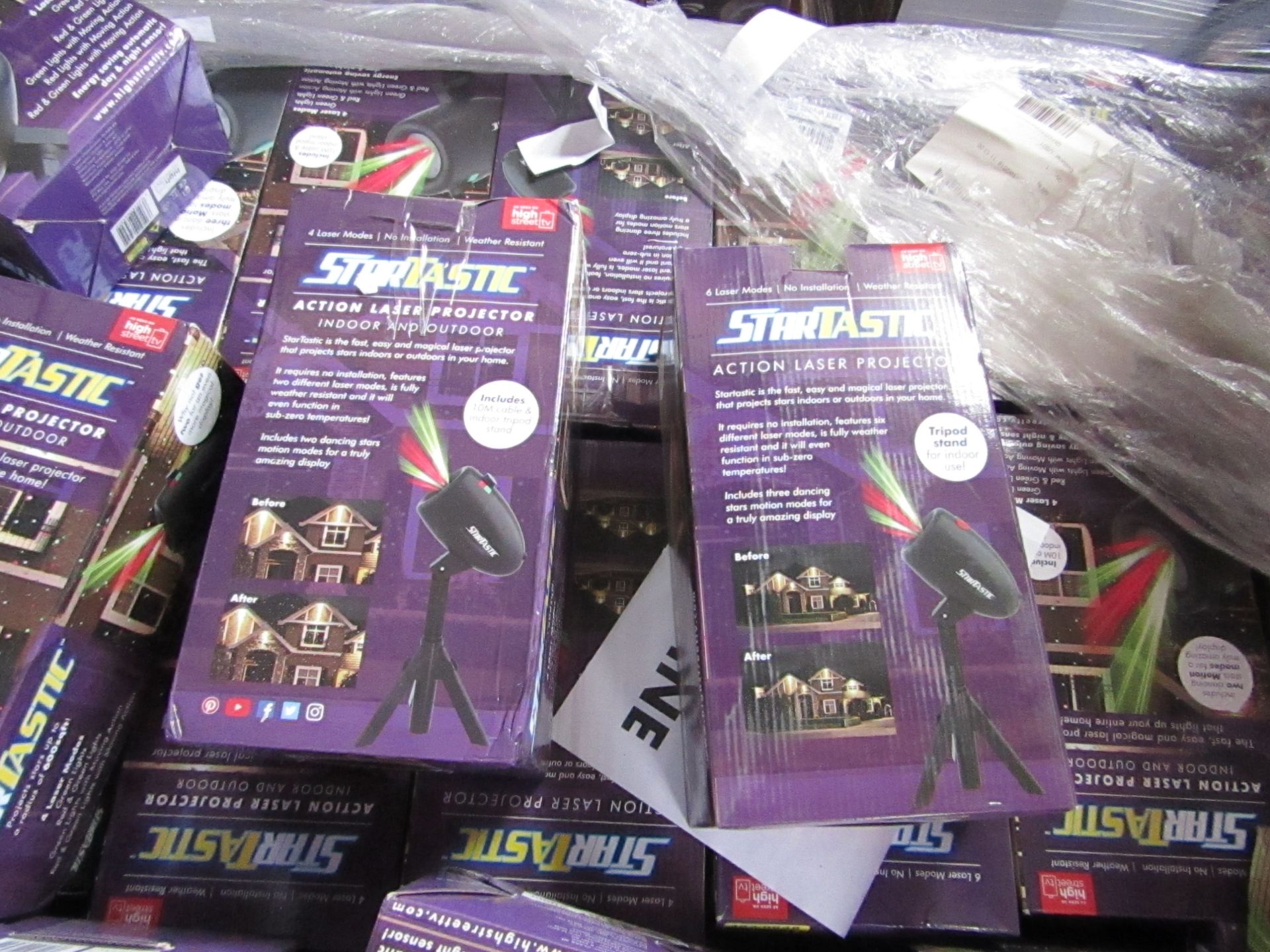 | 5X | STARTASTIC ACTION LASER PROJECTORS | UNCHECKED AND BOXED | NO ONLINE RE-SALE | SKU