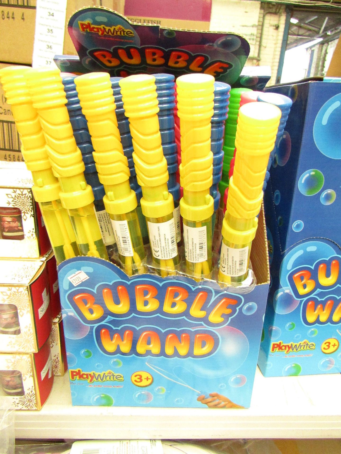 Box of 12 Large Bubble Wands. New & Boxed