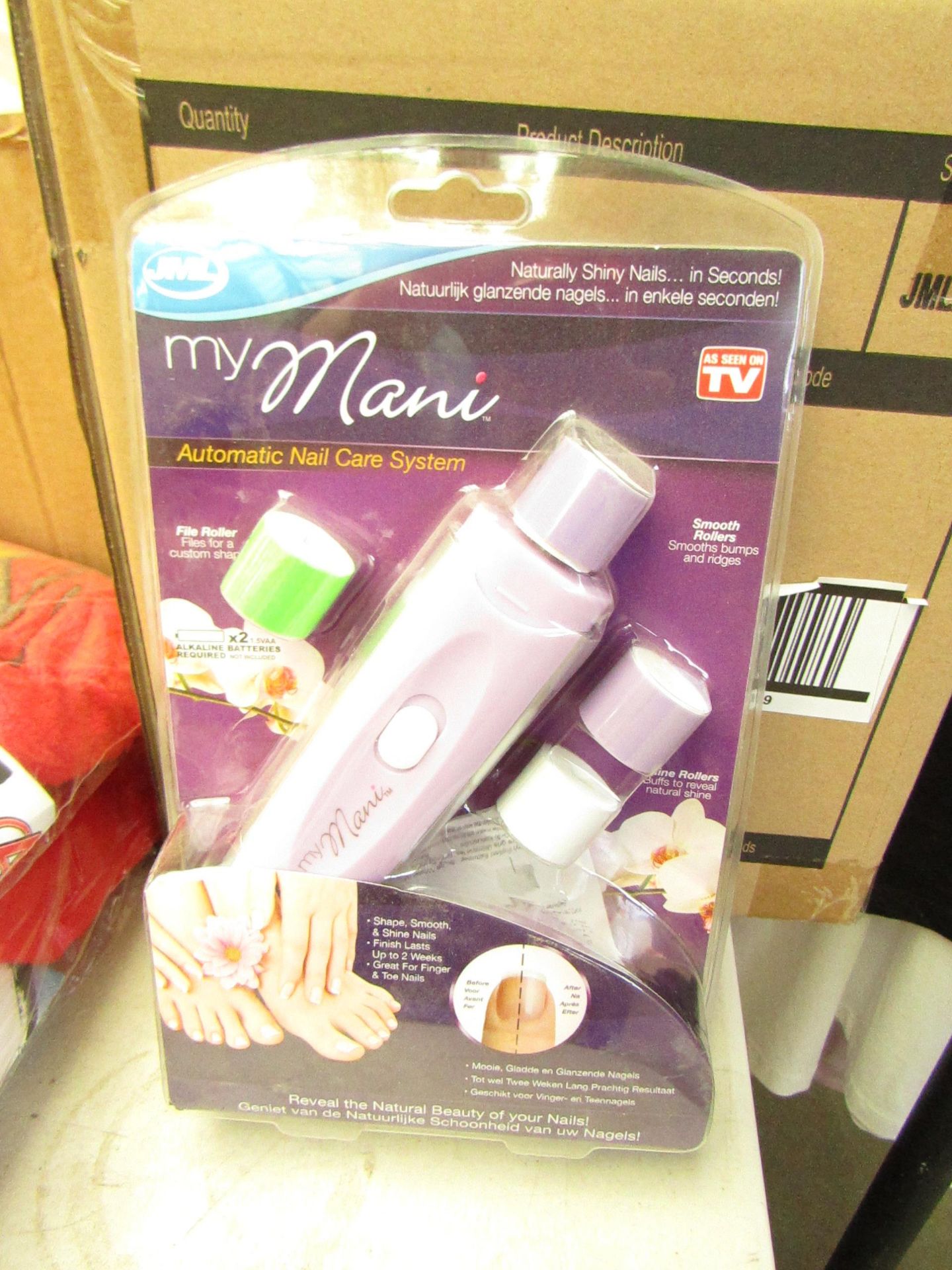 Box of 6 JML My Mani Automatic Nail Care System. New & Packaged