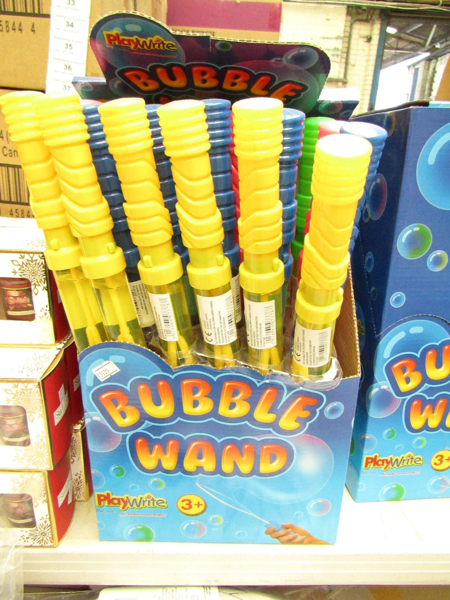 Box of 12 Large Bubble Wands. New & Boxed