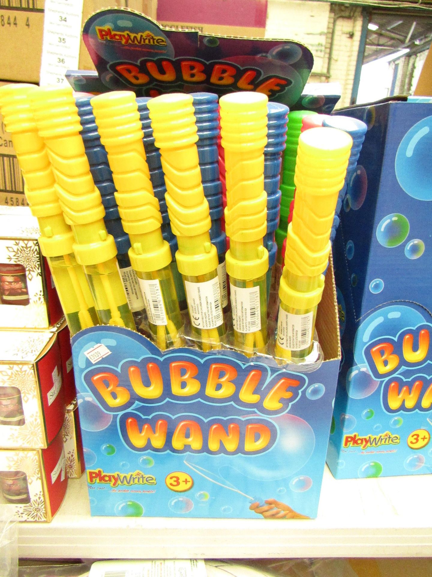 Box of 12 Large Bubble Wands. New & Boxed