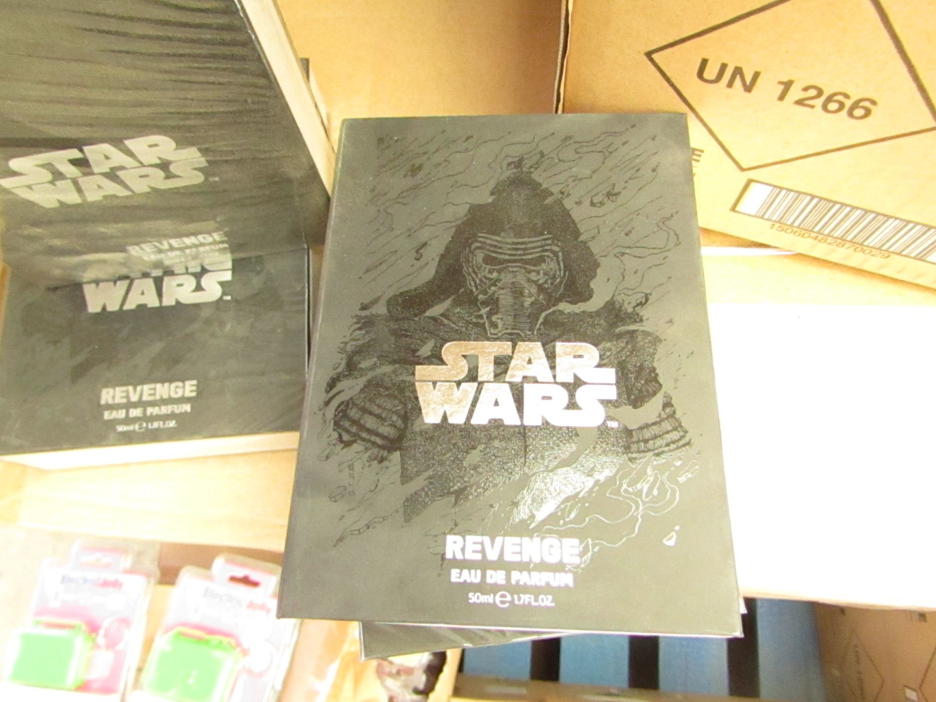 6x Star Wars Revenge Eau De Parfum 50ml, new and packaged.