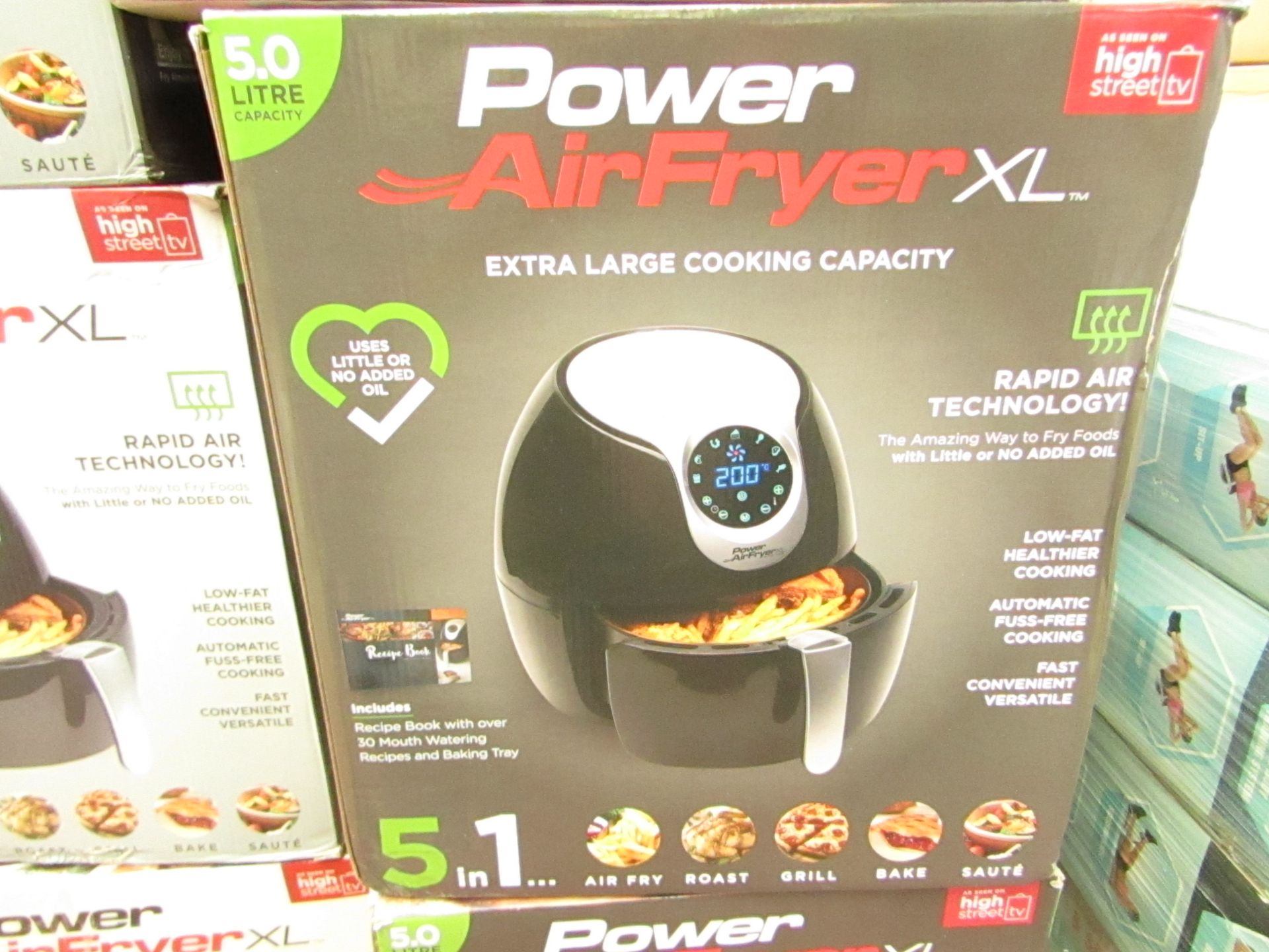 | 1X | POWER AIR FRYER 5.0L | UNCHECKED AND BOXED | NO ONLINE RE-SALE | SKU C5060191466936 | RRP £