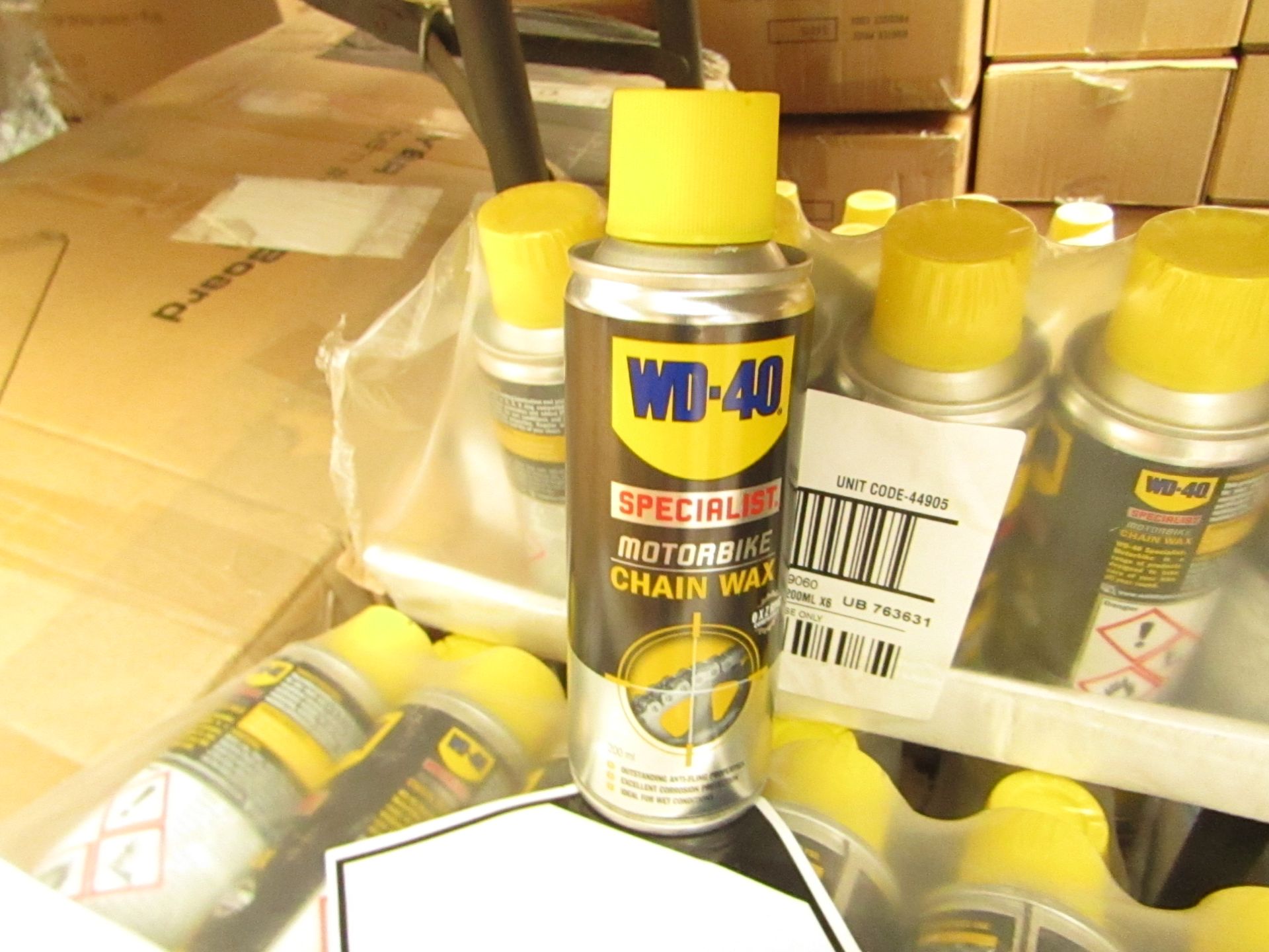 6 x 200ml WD-40 Specialist Motorbike Chain Wax. New