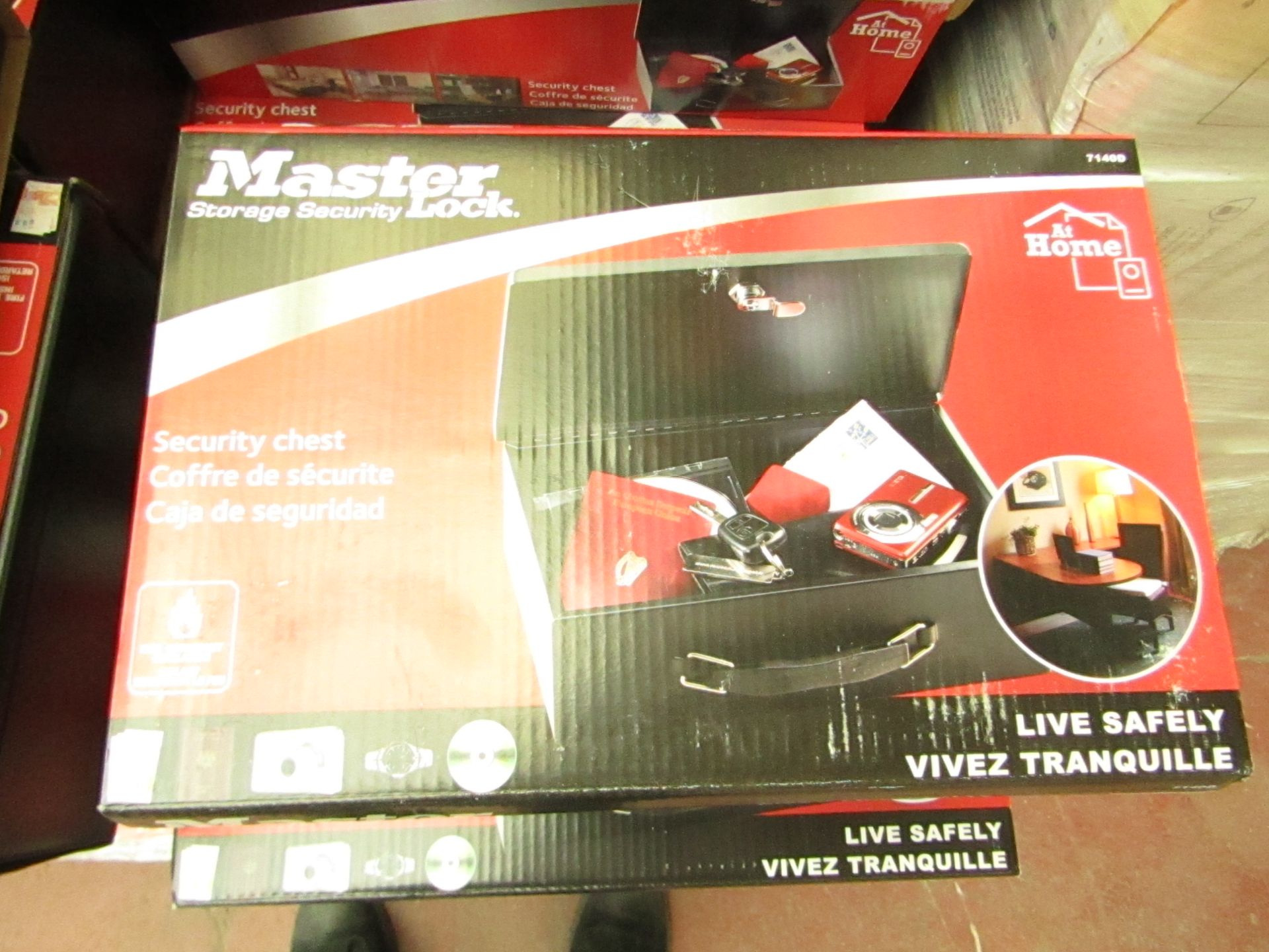 Master Lock Security chest, new and boxed, RRP £22