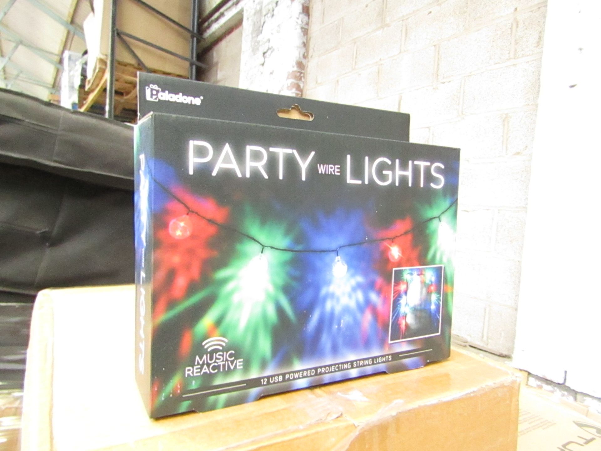Party string lights, new and boxed.