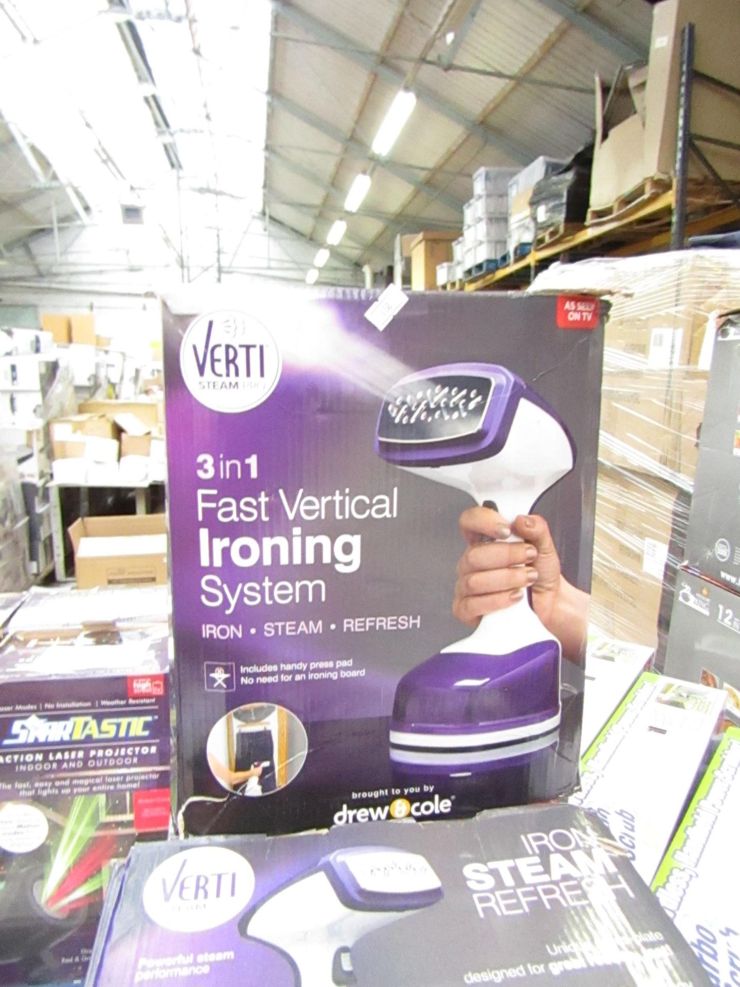 | 1X | VERTI STEAM PRO'S | UNCHECKED AND BOXED | NO ONLINE RESALE | RRP £43.99 | TOTAL LOT RRP £43.