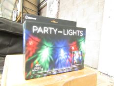 Party string lights, new and boxed.