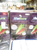 | 2x | STARTASTIC ACTION LASER PROJECTOR | UNCHECKED AND BOXED | NO ONLINE RE-SALE | SKU