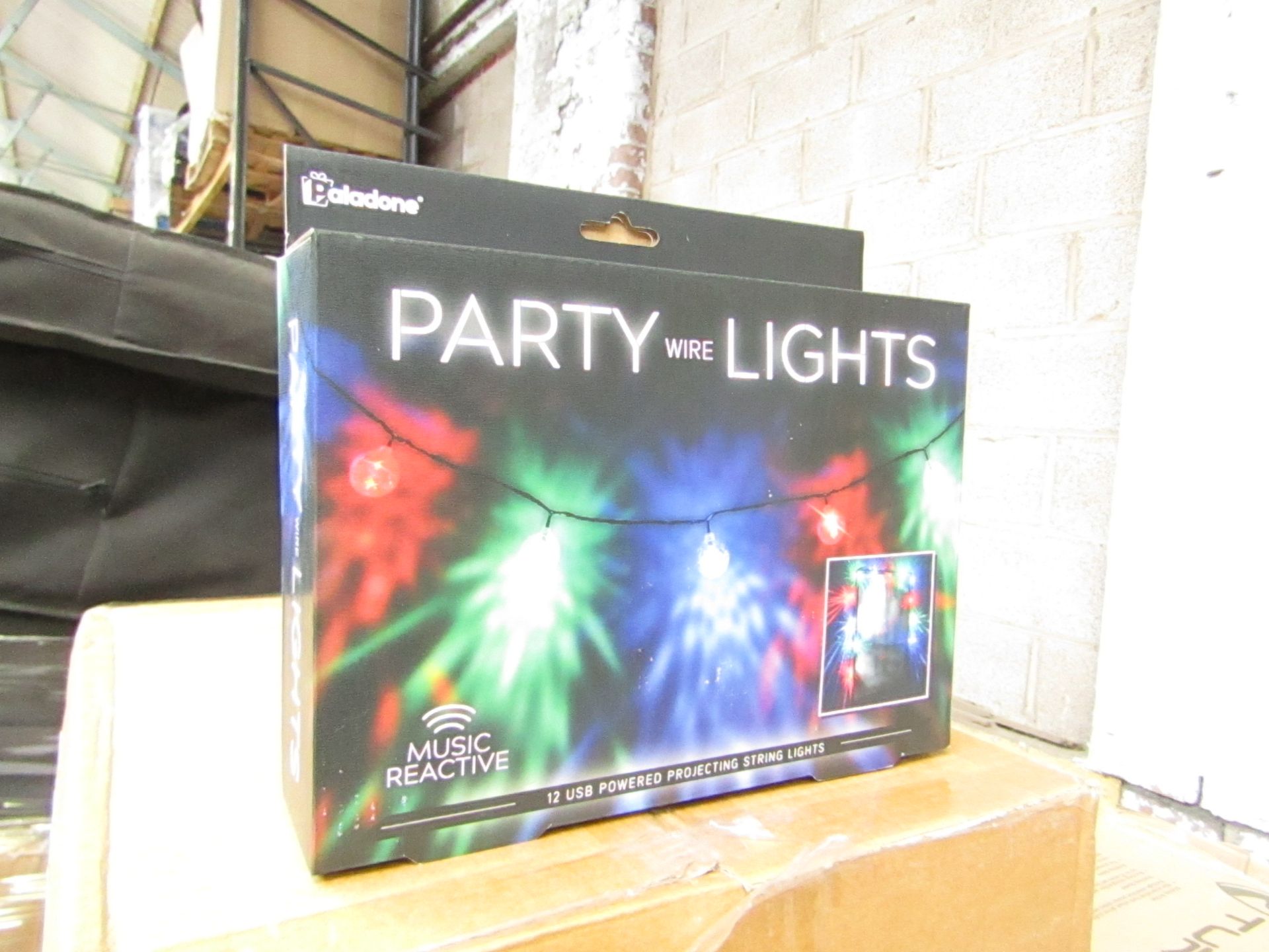 Party string lights, new and boxed.