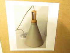 Grey Diner Ceiling light. New & Boxed