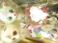 4 x Sequinoos Small Teddies. New & packaged