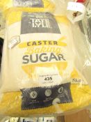 Tate & Lyle Caster Baking Sugar. 5kg. (bag has a tear but has been re bagged)