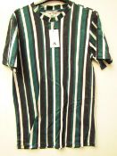 Another influence Deck chair Tee Navy,Teal & White. Size Small. New with tags