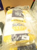 Tate & Lyle Caster Baking Sugar. 5kg. (bag has a tear but has been re bagged)