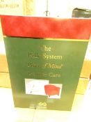 The Pelle System Peace of Mind Leather Care Set. New & Boxed