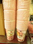Approx 200 Rachel Ellen Paper Cups. New & Packaged