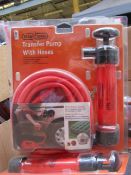 Stag Tools transfer pump with hoses, new and packaged.