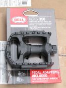 Box of 3x Bell Kicks 350 universal bike pedal sets, new