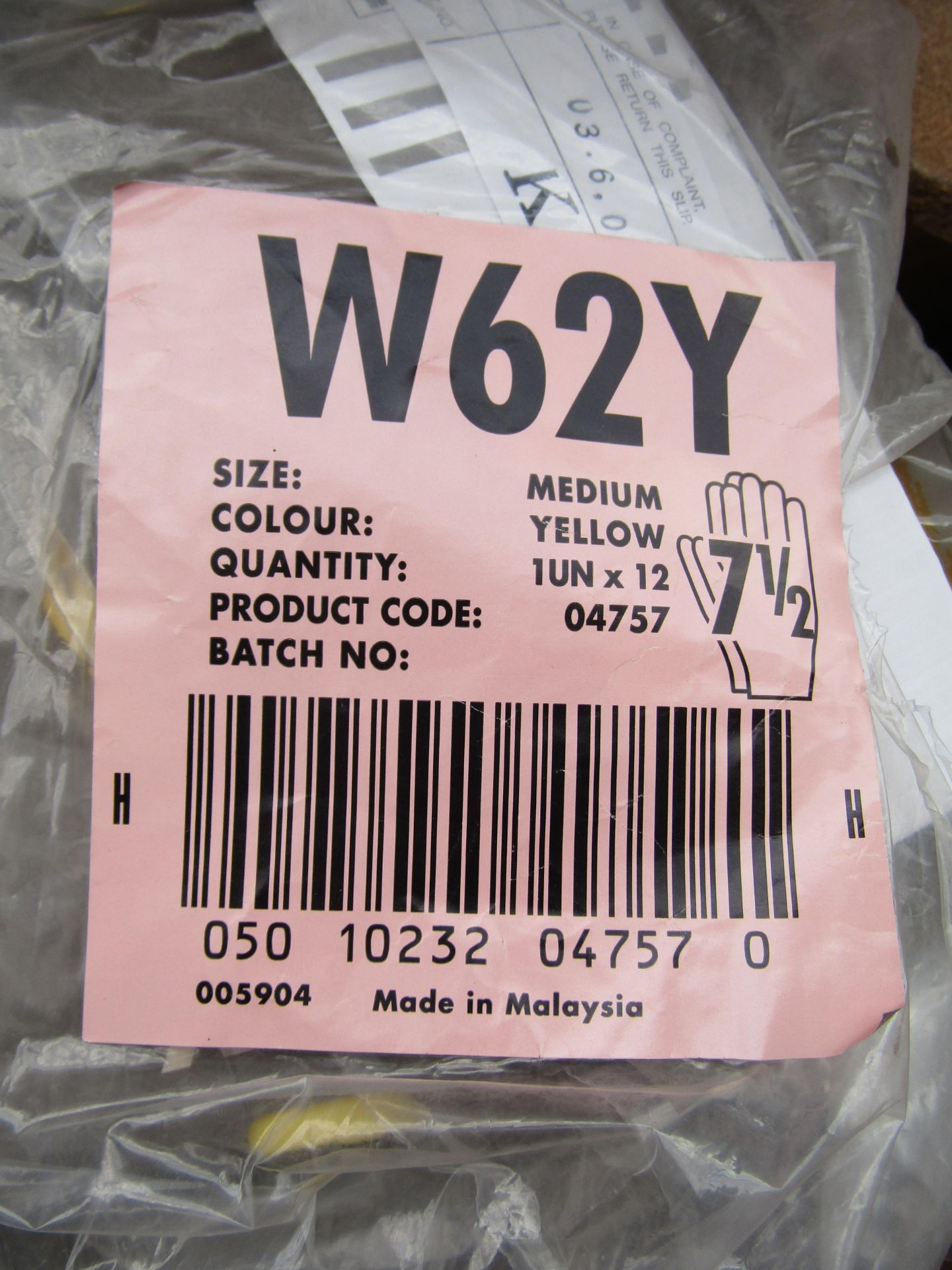 12x W26Y Protective gloves, size 7 1/2, new and packaged.