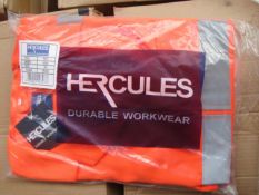 Hercules Hi Viz work jacket, new, size 3XL