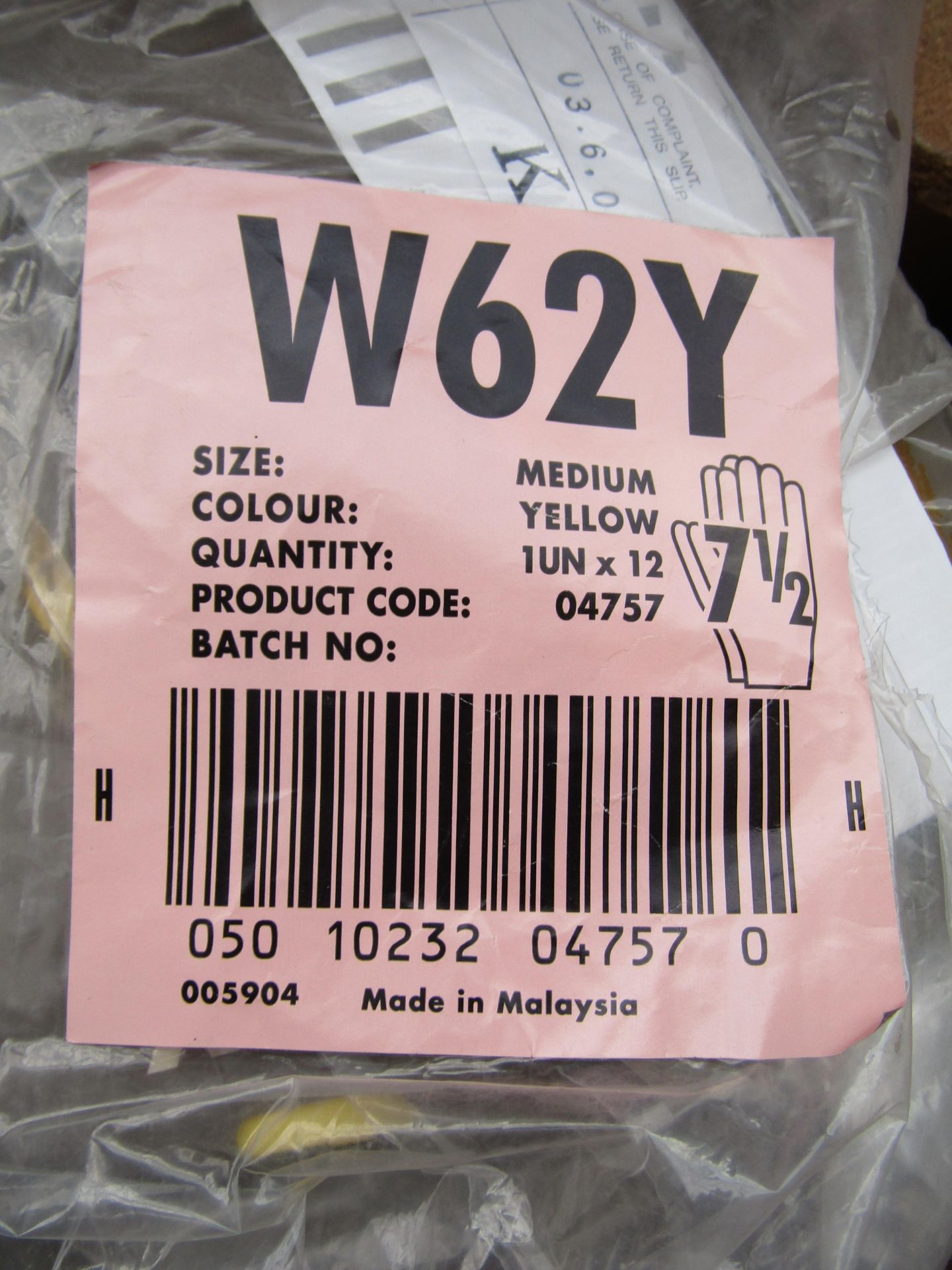 12x W26Y Protective gloves, size 7 1/2, new and packaged.