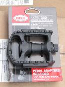 Box of 3x Bell Kicks 350 universal bike pedal sets, new