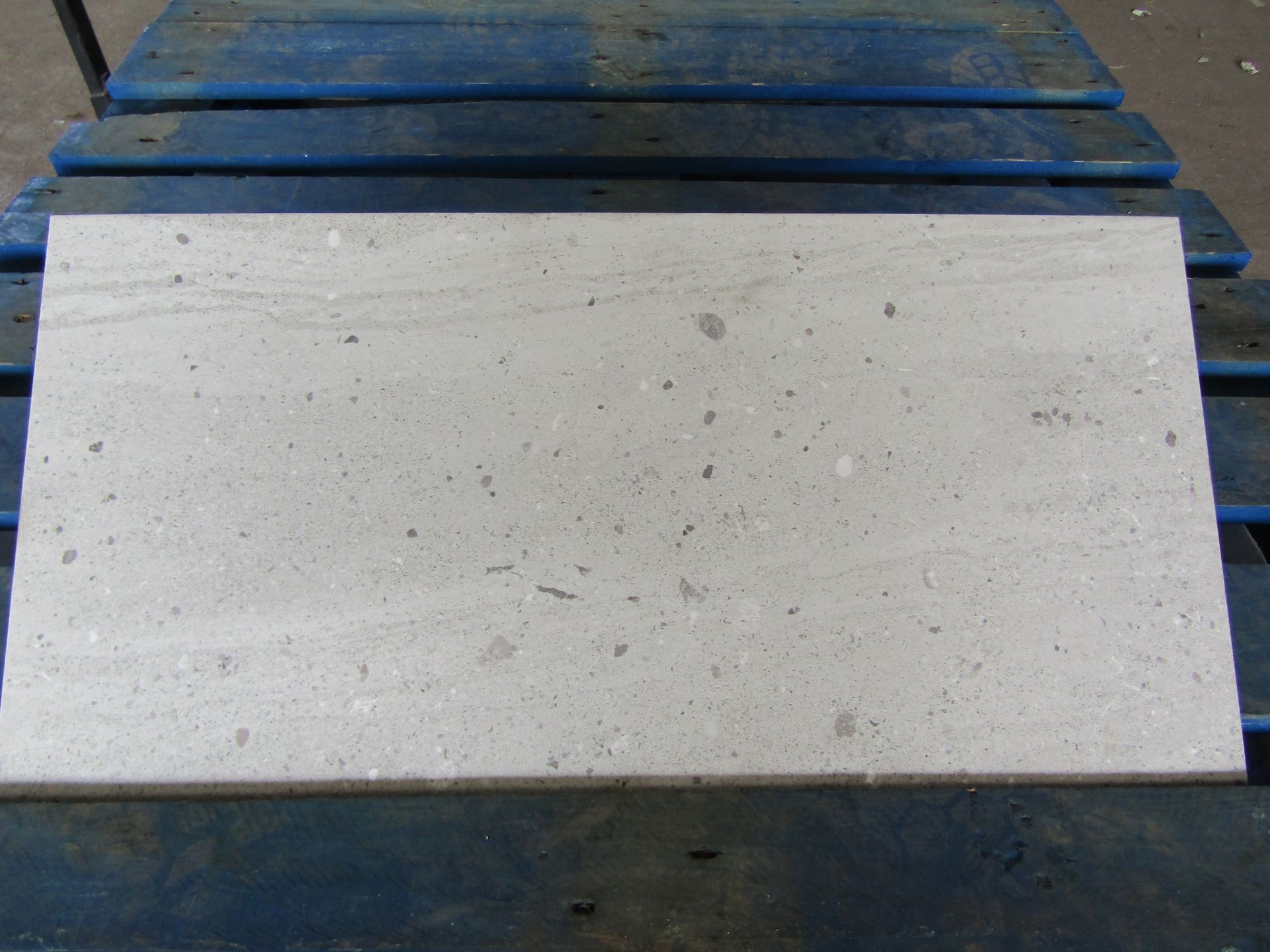 Pallet of 40x Packs of 5 Conglomerates Classic grey Matt finish 300x600 wall and Floor Tiles By