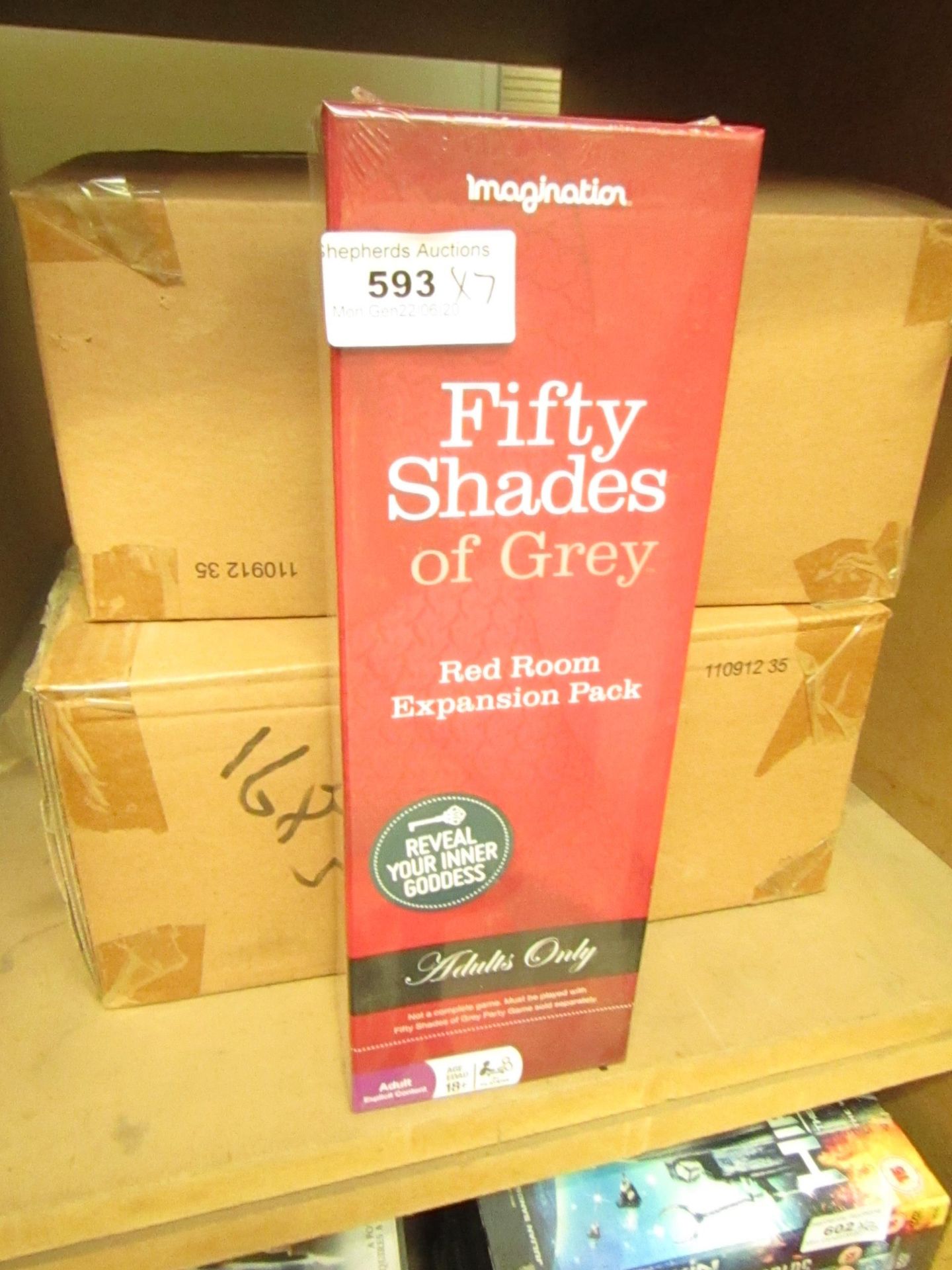 7 x Fifty Shades Red room Expansion Packs. New & boxed