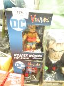 2 Items Being DC Vini Mates Wonder Woman & a Superman Vinvl Figures. New & packaged