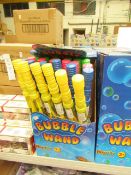 Retail Box of 12 Large Bubble Wands. New & Boxed