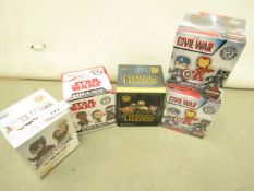 5 x Various Vinyl Figures. New & Boxed