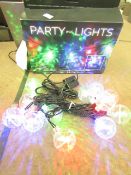 2 x USB Powered Music reactive Party Wire Lights. 12 in each. New & Boxed