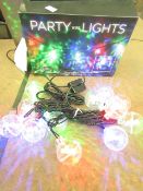 2 x USB Powered Music reactive Party Wire Lights. 12 in each. New & Boxed