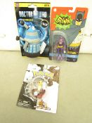 3 Items Being a pokemon toy,batman & Dr Who Toy. Unused